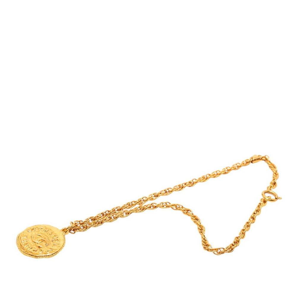 CHANEL Vintage Gold Logo Necklace - Picture 3 of 6